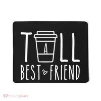 Tall Best Friend Funny Bff Matching Outfit Two Bestie Coffee Mousepad thumb 0
