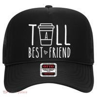 Tall Best Friend Funny Bff Matching Outfit Two Bestie Coffee Hat thumb 0