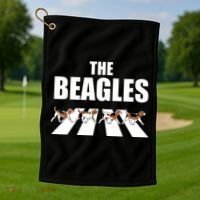 The Beagles Funny Beagle Dog Golf Towel thumb 1