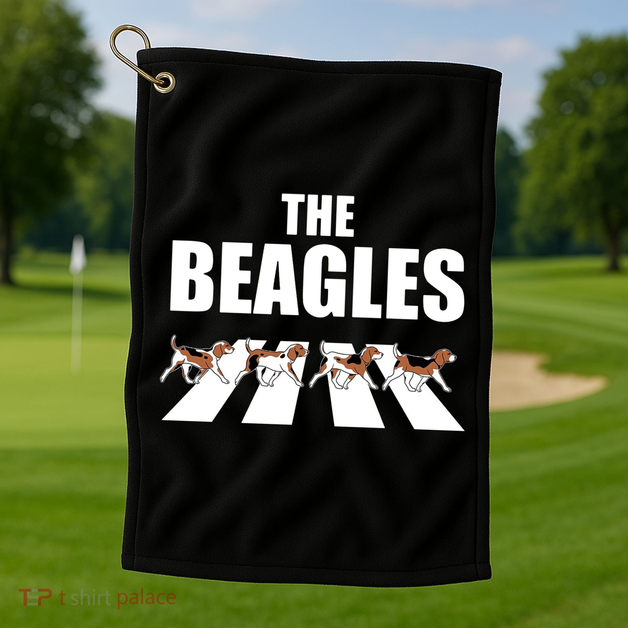 The Beagles Funny Beagle Dog Golf Towel