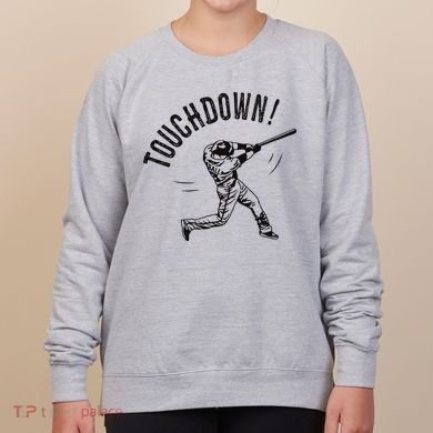 Touchdown Baseball Funny Football Joke Women's Sweatshirt