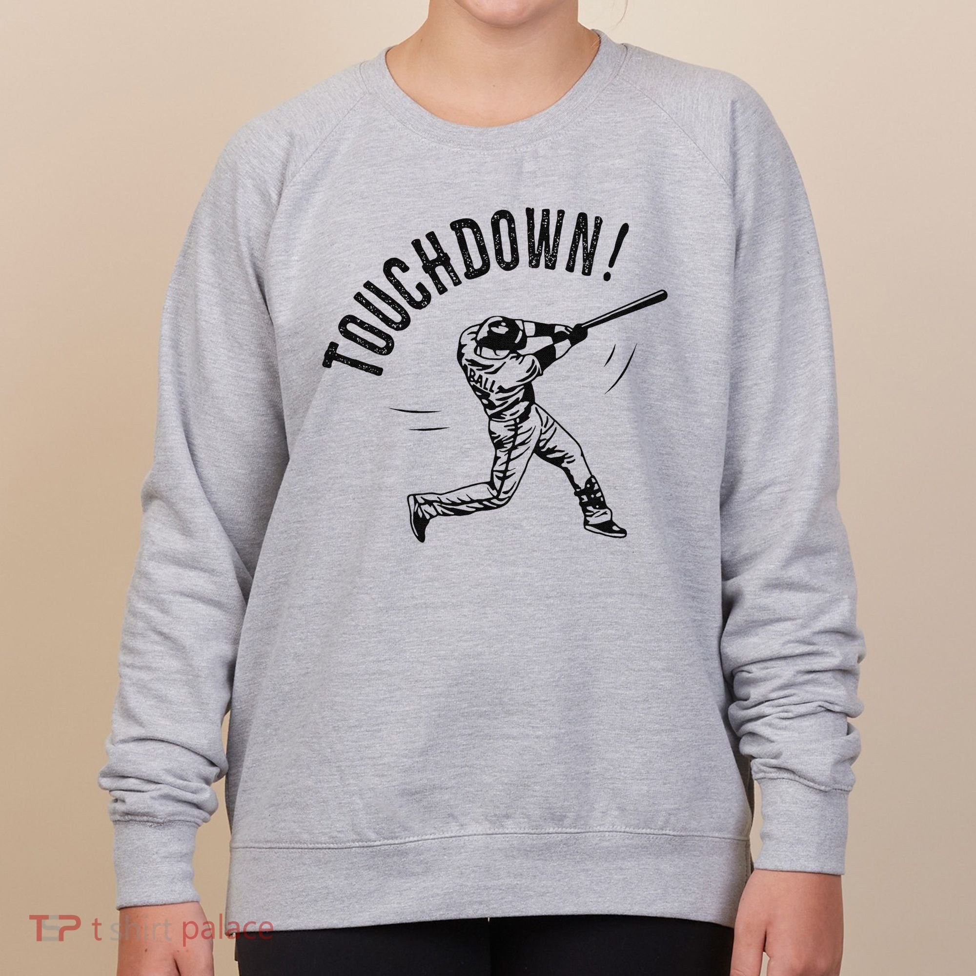Touchdown Baseball Funny Football Joke Women's Sweatshirt