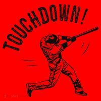 Touchdown Baseball Funny Football Joke Santa Hat thumb 1