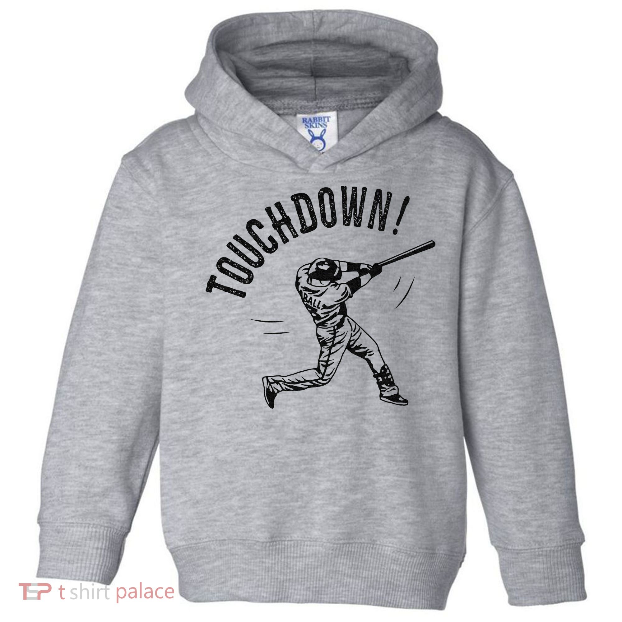 Touchdown Baseball Funny Football Joke Toddler Hoodie