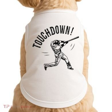 Touchdown Baseball Funny Football Joke Doggie Tank
