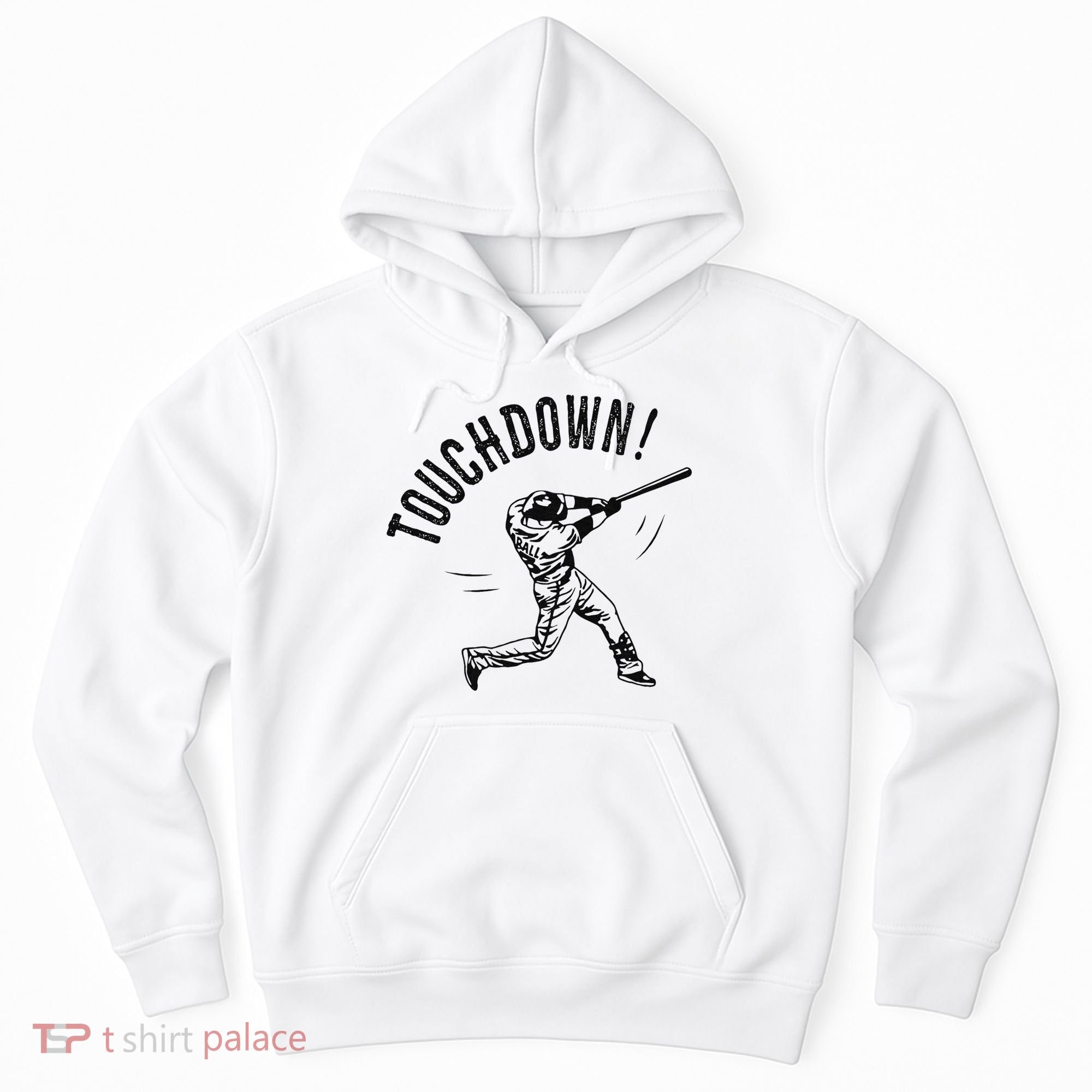 Touchdown Baseball Funny Football Joke Hoodie