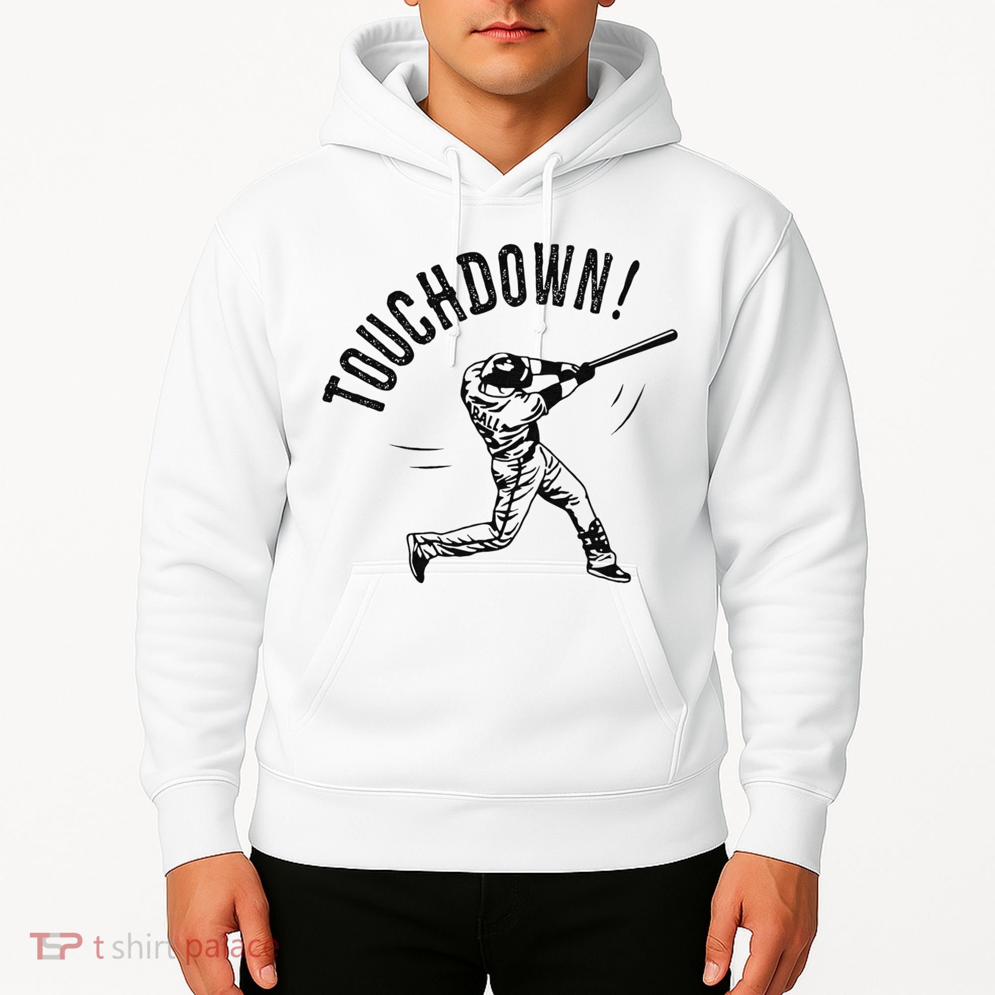 Touchdown Baseball Funny Football Joke Hoodie