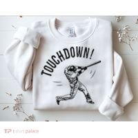 Touchdown Baseball Funny Football Joke Sweatshirt thumb 2