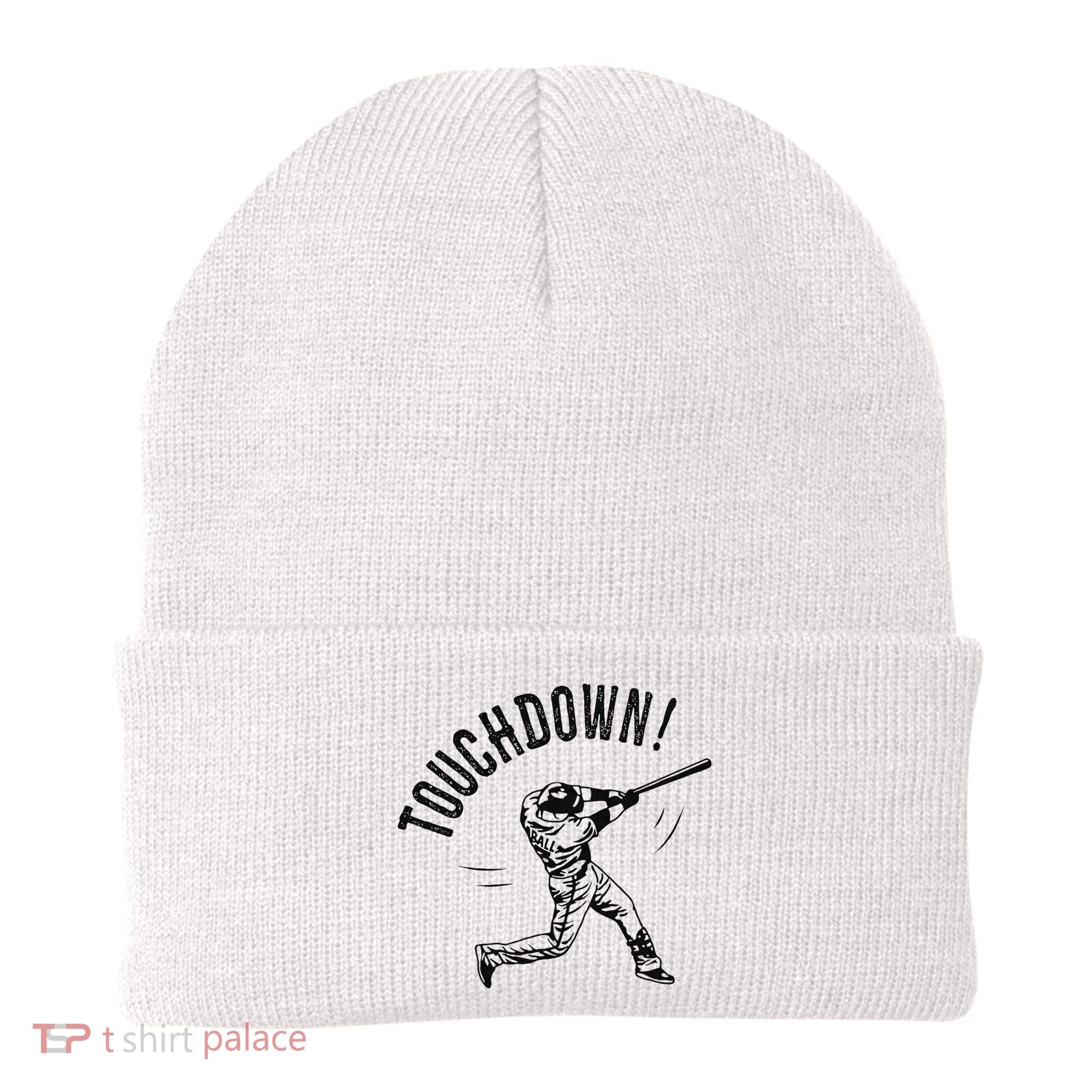 Touchdown Baseball Funny Football Joke Beanie