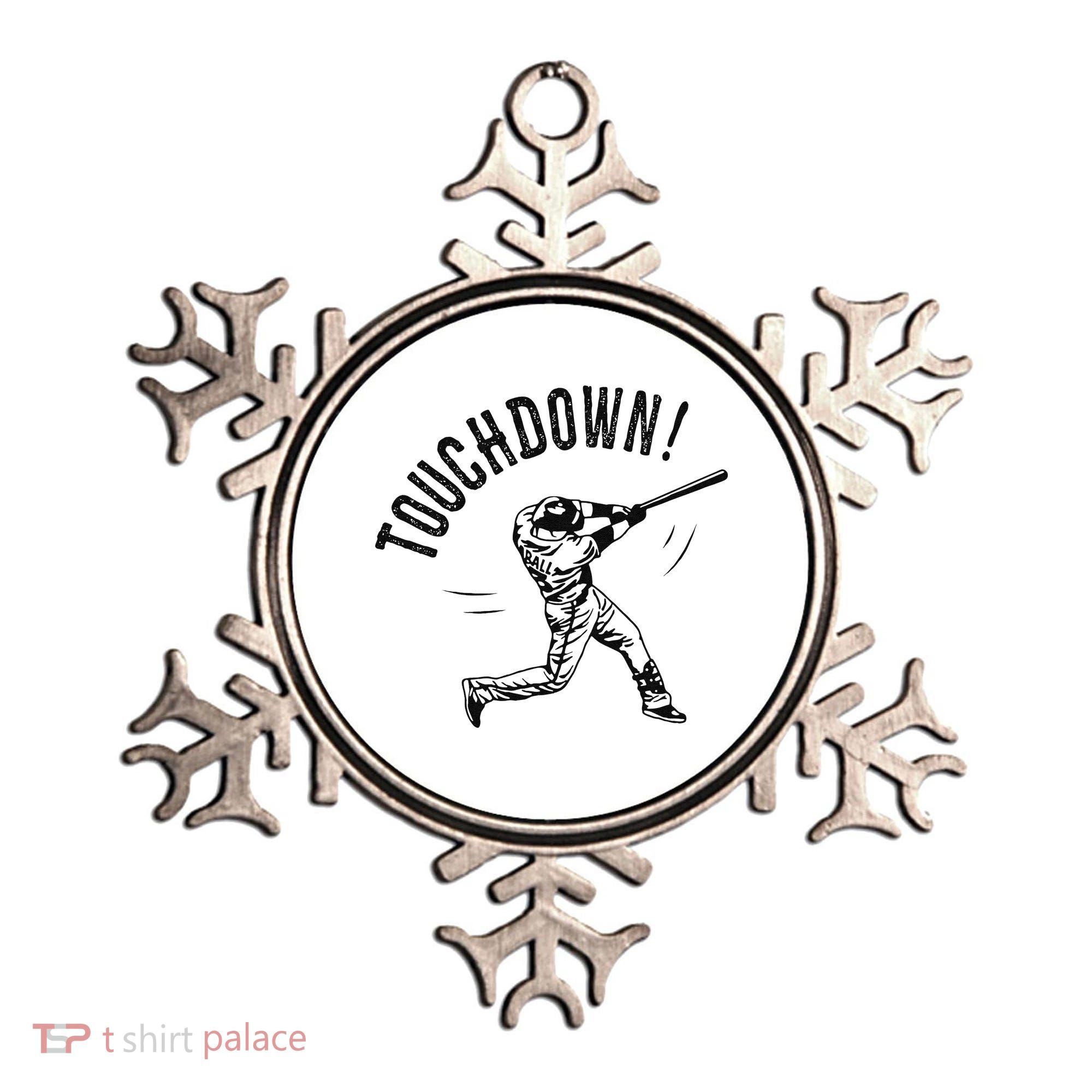 Touchdown Baseball Funny Football Joke Ornament