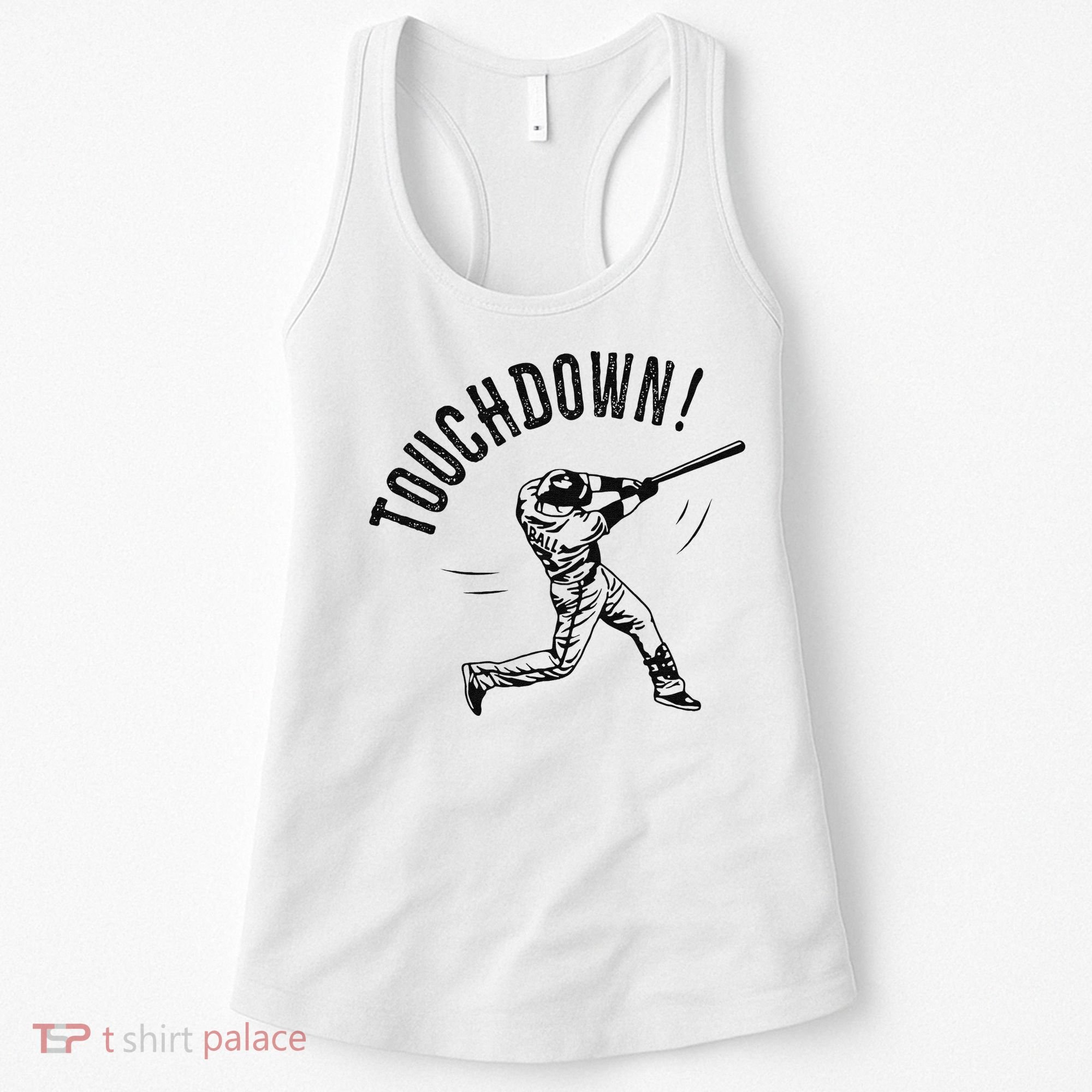 Touchdown Baseball Funny Football Joke Women's Tank Top