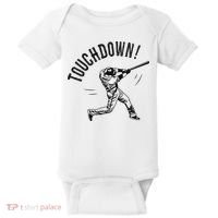 Touchdown Baseball Funny Football Joke Baby Bodysuit thumb 0