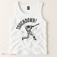 Touchdown Baseball Funny Football Joke Tank Top thumb 2