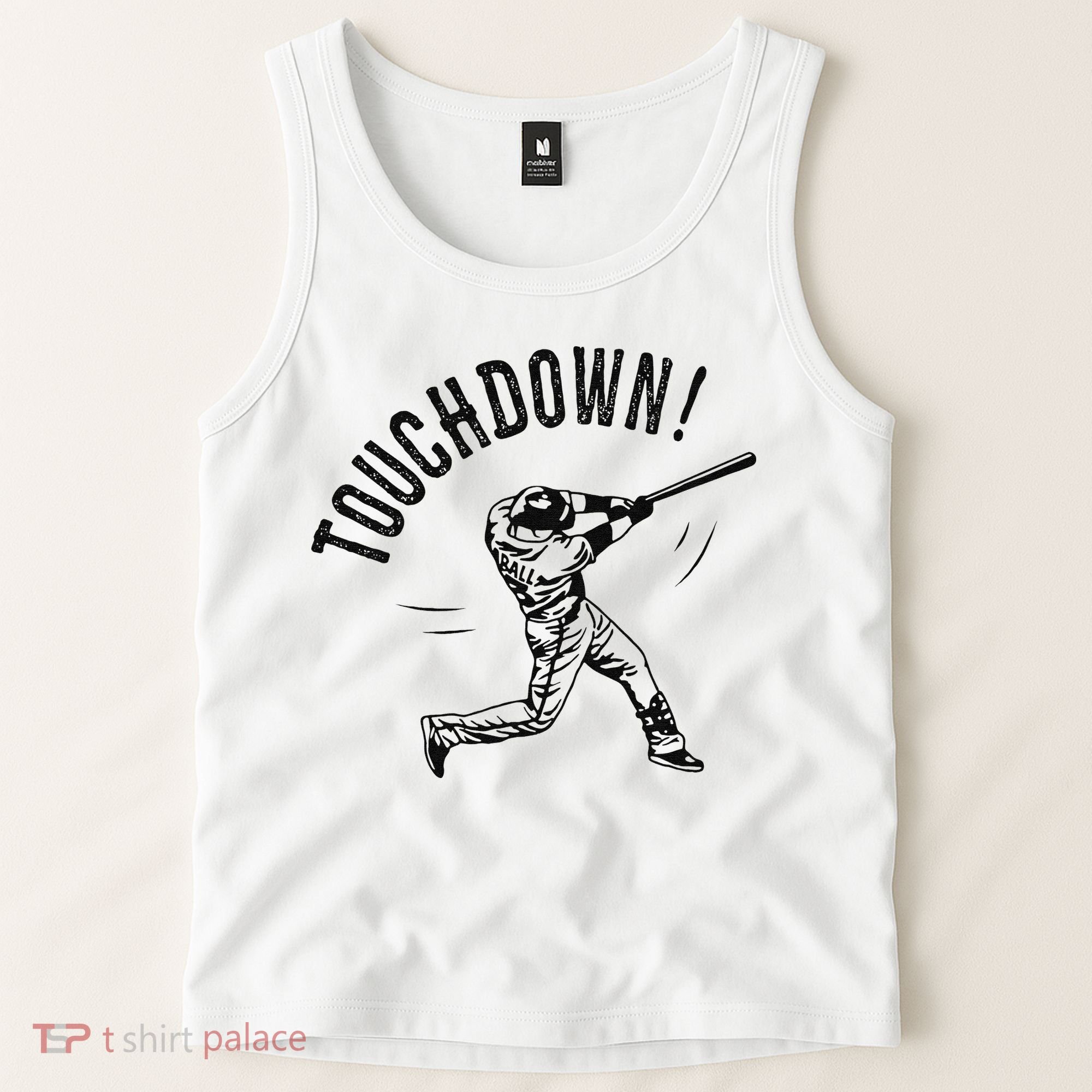 Touchdown Baseball Funny Football Joke Tank Top