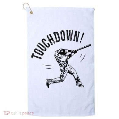 Touchdown Baseball Funny Football Joke Golf Towel