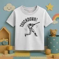 Touchdown Baseball Funny Football Joke Toddler T-Shirt thumb 3