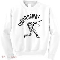 Touchdown Baseball Funny Football Joke Kids Sweatshirt thumb 0