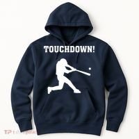 Touchdown Baseball - Funny Baseball Football Sports Hoodie thumb 0