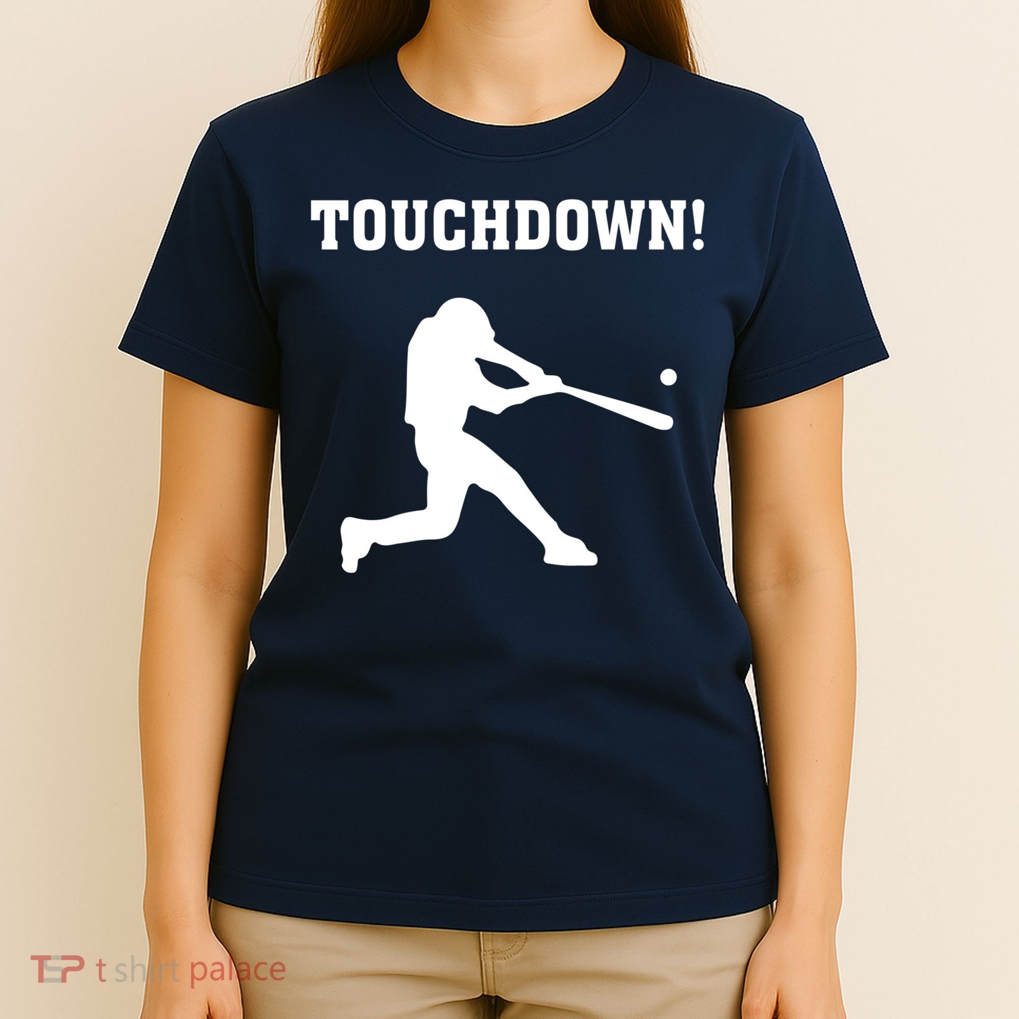 Touchdown Baseball - Funny Baseball Football Sports T-Shirt