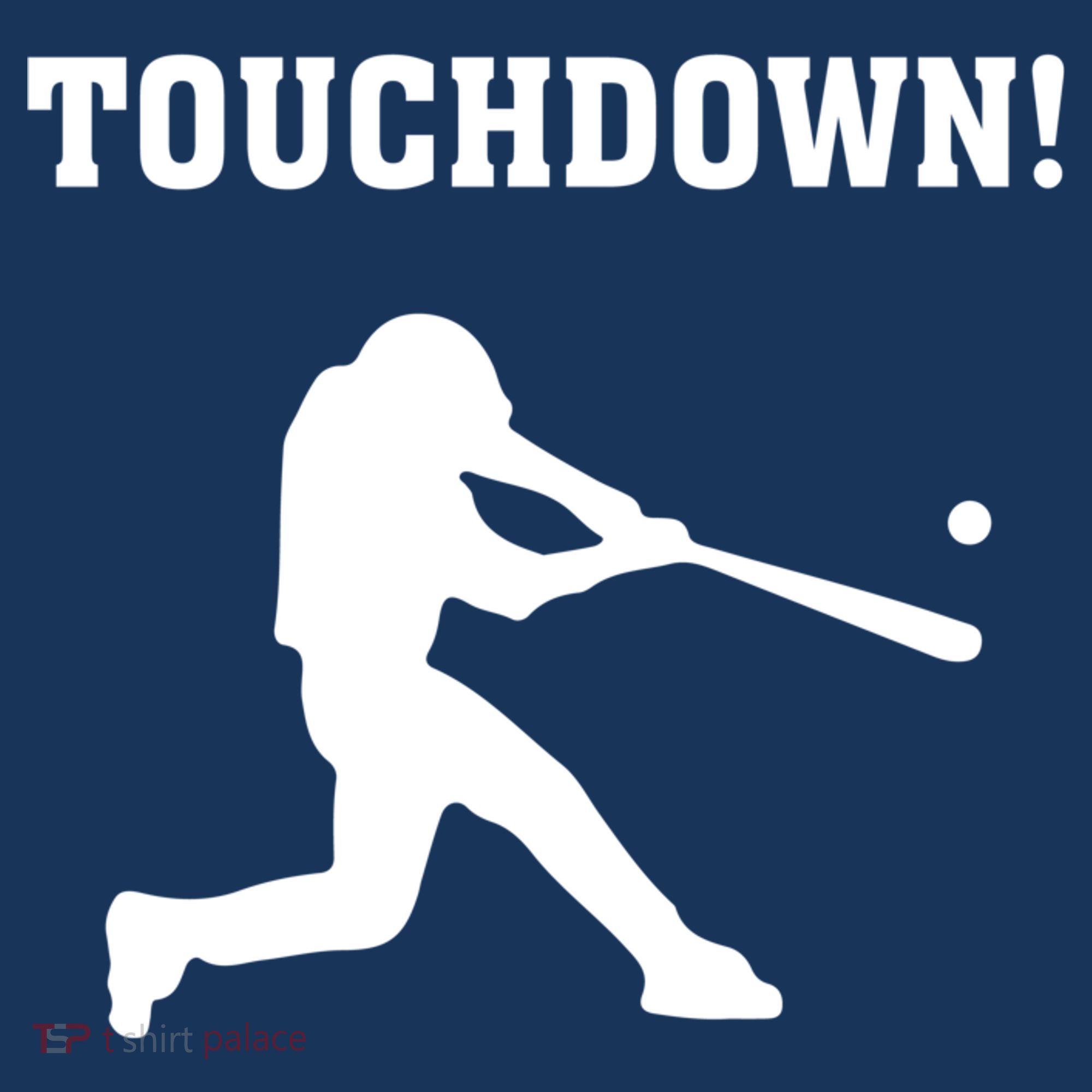 Touchdown Baseball - Funny Baseball Football Sports Mousepad
