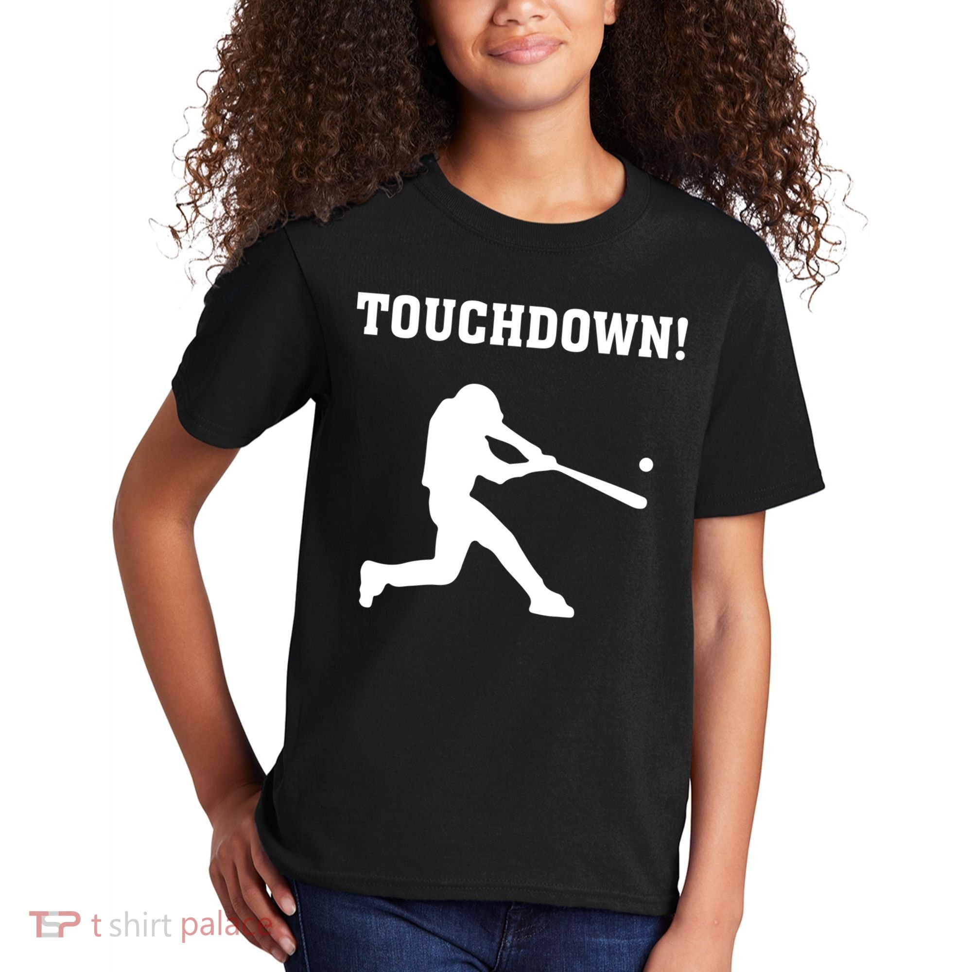 Touchdown Baseball - Funny Baseball Football Sports Kids T-Shirt