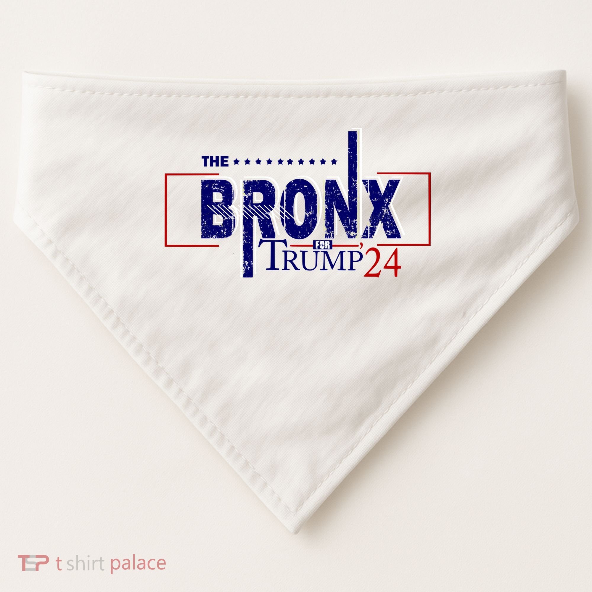 The Bronx For Trump 2024 USA-Made Doggie Bandana