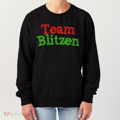Team Blitzen Funny Reindeer Graphic Gift Women's Sweatshirt