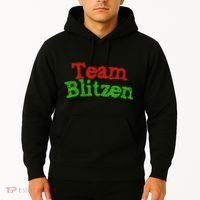 Team Blitzen Funny Reindeer Graphic Gift Hoodie thumb 2