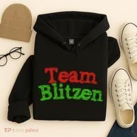 Team Blitzen Funny Reindeer Graphic Gift Hoodie thumb 4