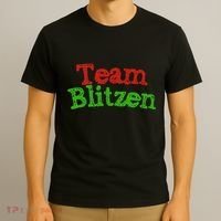 Team Blitzen Funny Reindeer Graphic Gift T-Shirt thumb 3