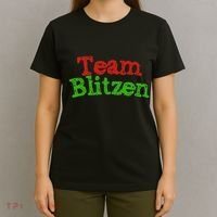Team Blitzen Funny Reindeer Graphic Gift T-Shirt thumb 4