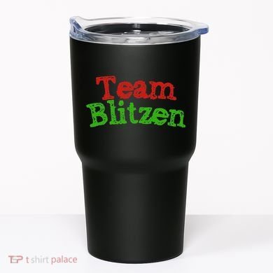 Team Blitzen Funny Reindeer Graphic Gift Tumbler