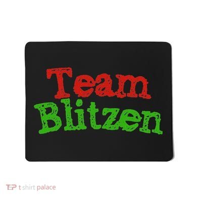 Team Blitzen Funny Reindeer Graphic Gift Mousepad