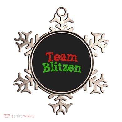 Team Blitzen Funny Reindeer Graphic Gift Ornament