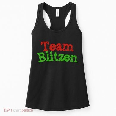 Team Blitzen Funny Reindeer Graphic Gift Women's Tank Top