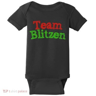 Team Blitzen Funny Reindeer Graphic Gift Baby Bodysuit