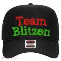 Team Blitzen Funny Reindeer Graphic Gift Hat thumb 0