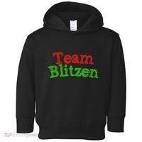 Team Blitzen Funny Reindeer Graphic Gift Toddler Hoodie thumb 0