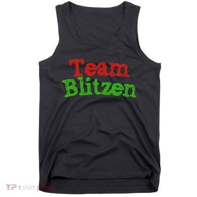Team Blitzen Funny Reindeer Graphic Gift Tank Top