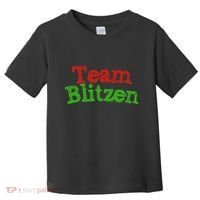 Team Blitzen Funny Reindeer Graphic Gift Toddler T-Shirt thumb 0