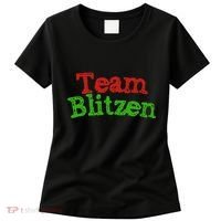 Team Blitzen Funny Reindeer Graphic Gift Women's T-Shirt thumb 0