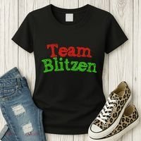 Team Blitzen Funny Reindeer Graphic Gift Women's T-Shirt thumb 3