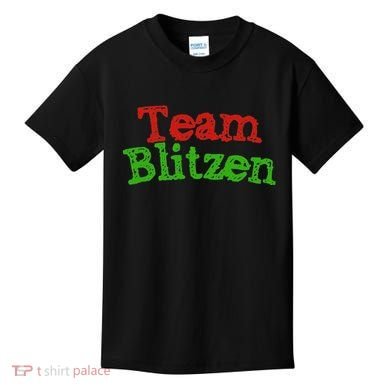 Team Blitzen Funny Reindeer Graphic Gift Kids T-Shirt