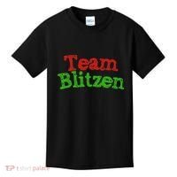 Team Blitzen Funny Reindeer Graphic Gift Kids T-Shirt thumb 0