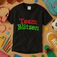 Team Blitzen Funny Reindeer Graphic Gift Kids T-Shirt thumb 3