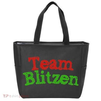 Team Blitzen Funny Reindeer Graphic Gift Tote Bag