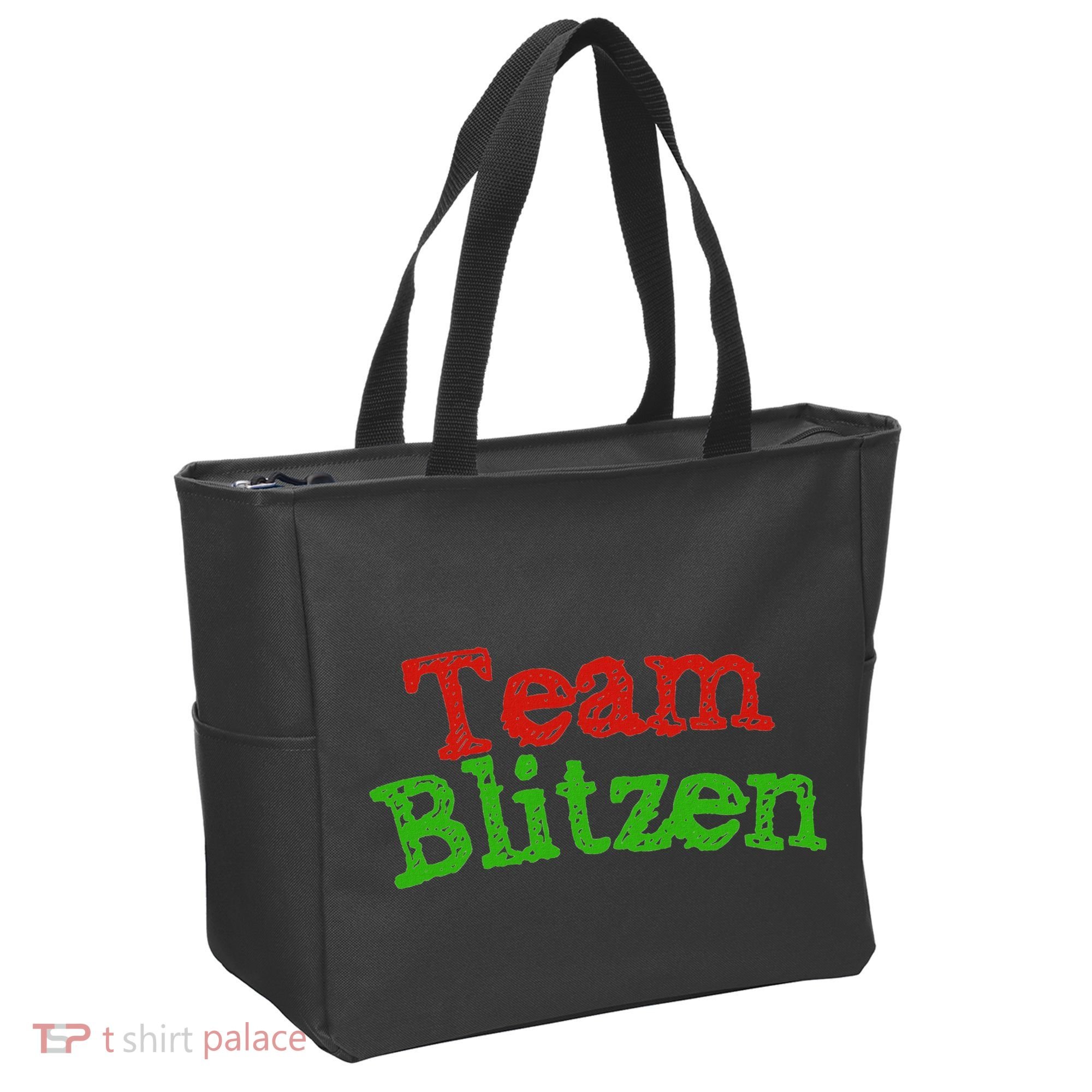 Team Blitzen Funny Reindeer Graphic Gift Tote Bag