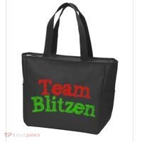 Team Blitzen Funny Reindeer Graphic Gift Tote Bag thumb 3