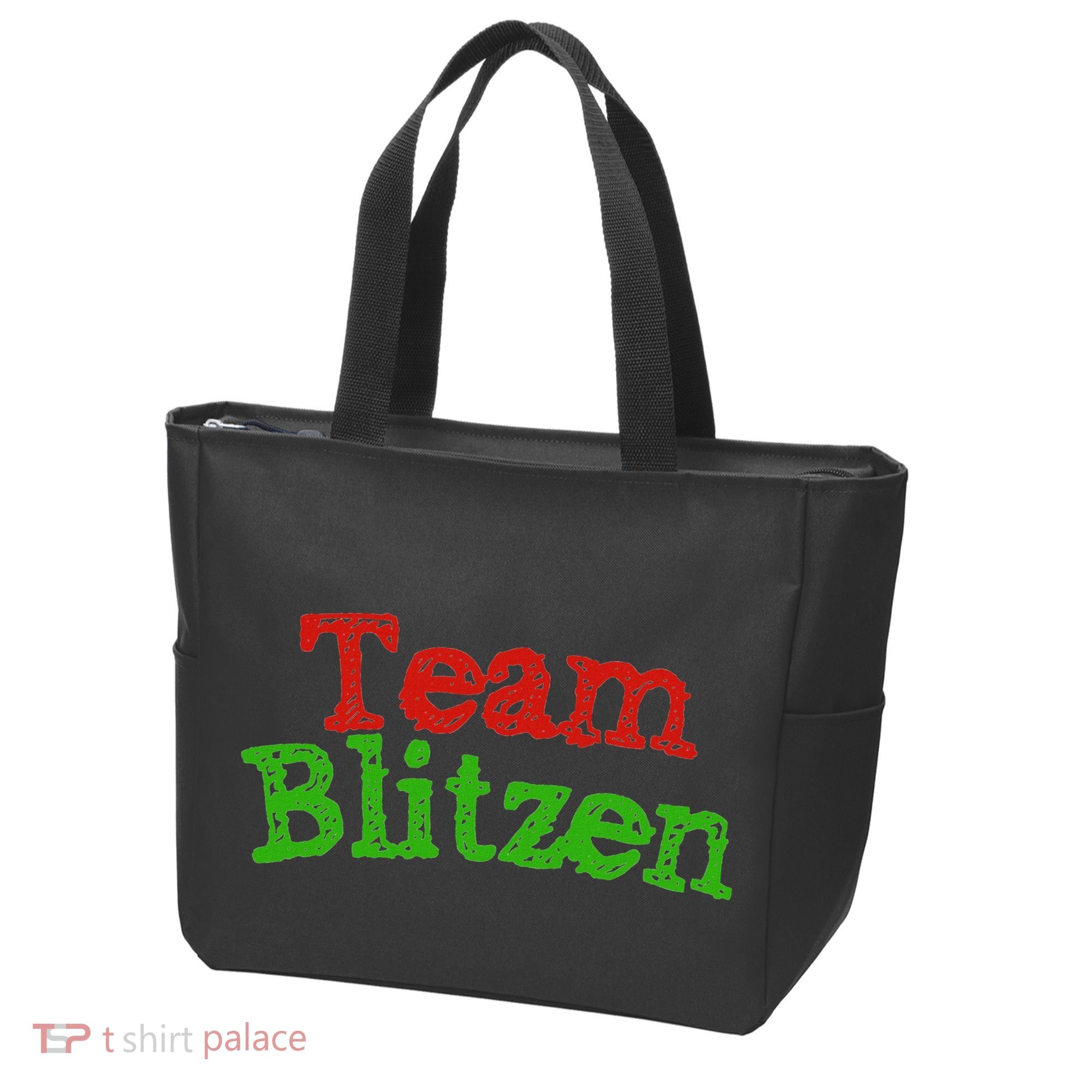 Team Blitzen Funny Reindeer Graphic Gift Tote Bag