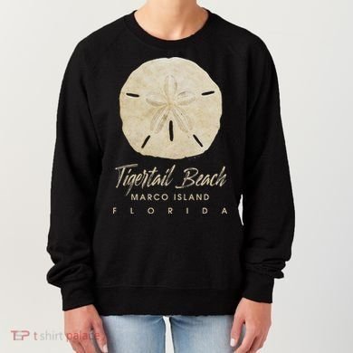 Tigertail Beach Florida Shelling Gift Souvenir Sand Dollar Women's Sweatshirt